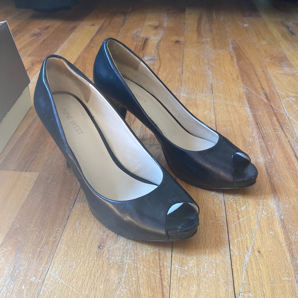 Nine West open toed heels